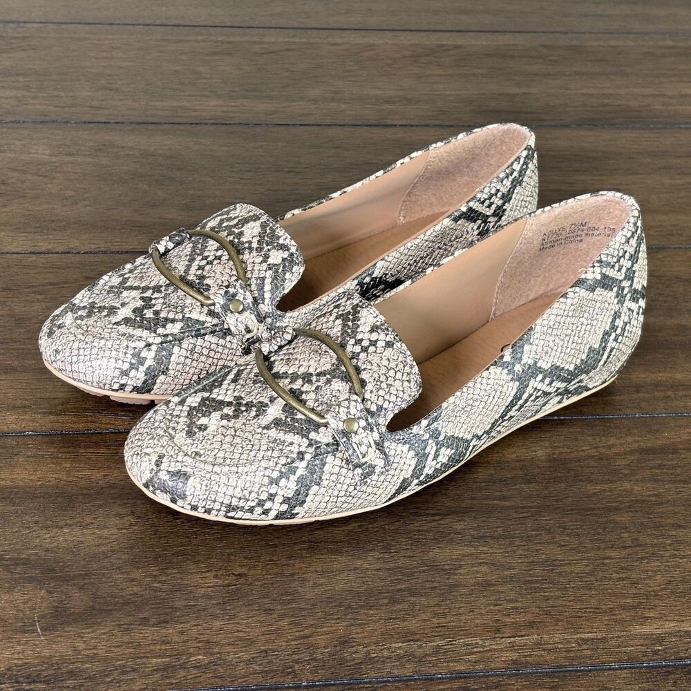 Baretraps Kellye Snake Patterned Women's Loafers Size 7.5 New!